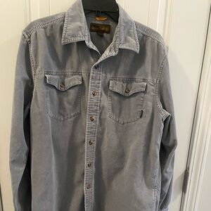 Timberland Men’s Gray Corduroy Button-Up Shirt
Size M